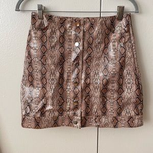 Snakeskin skirt